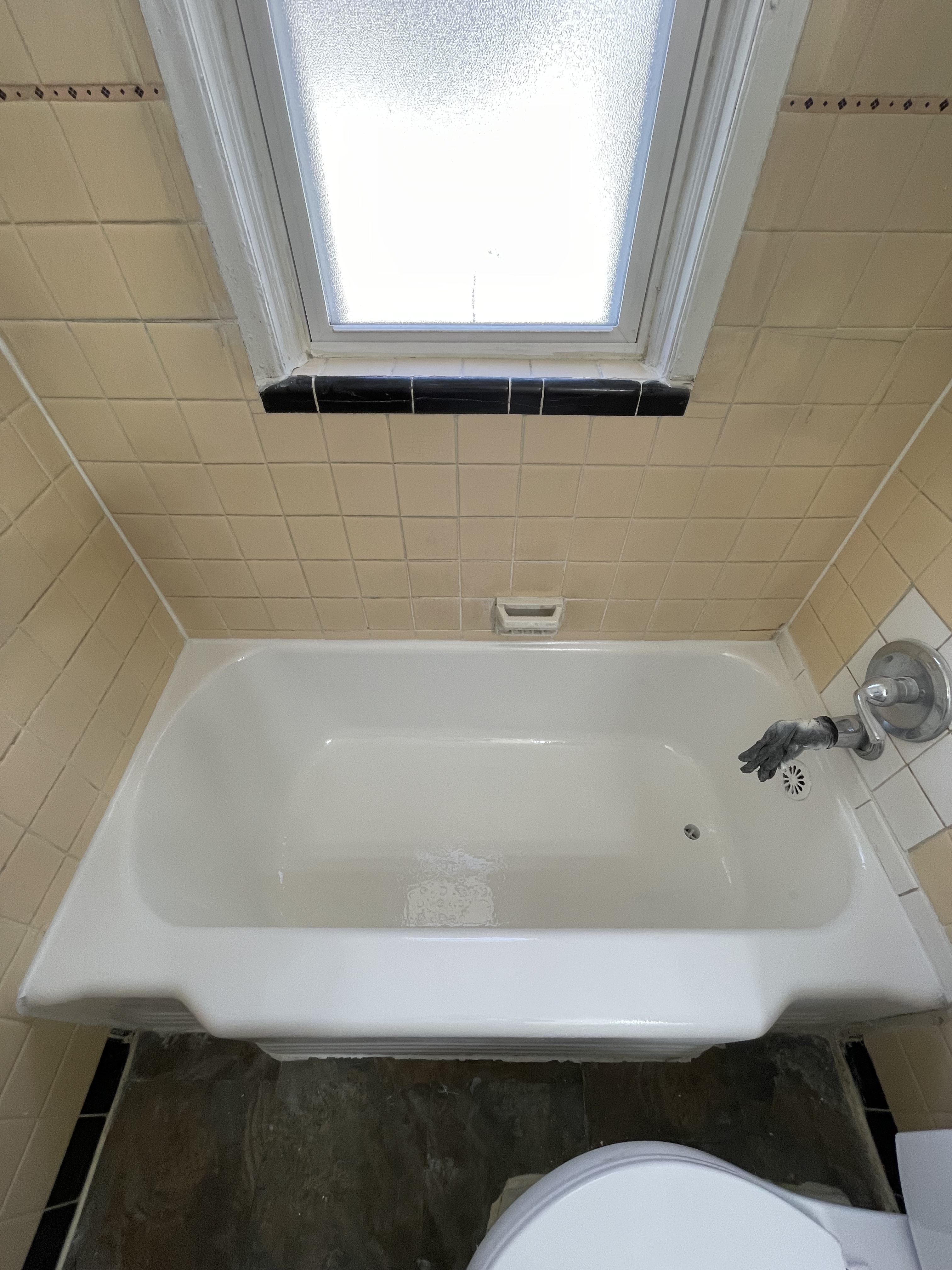 Bathtub after refinishing