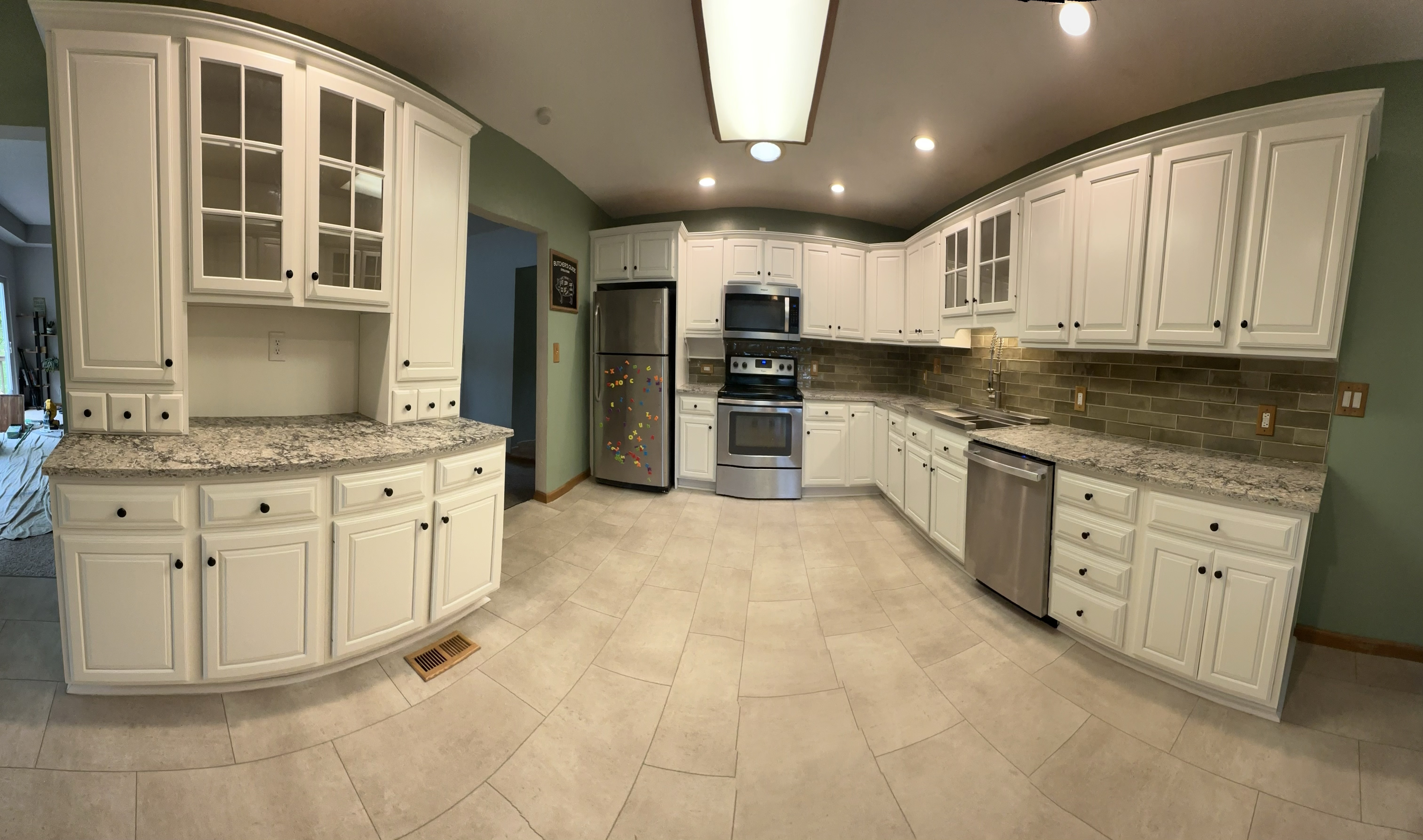 Cabinets after refinishing