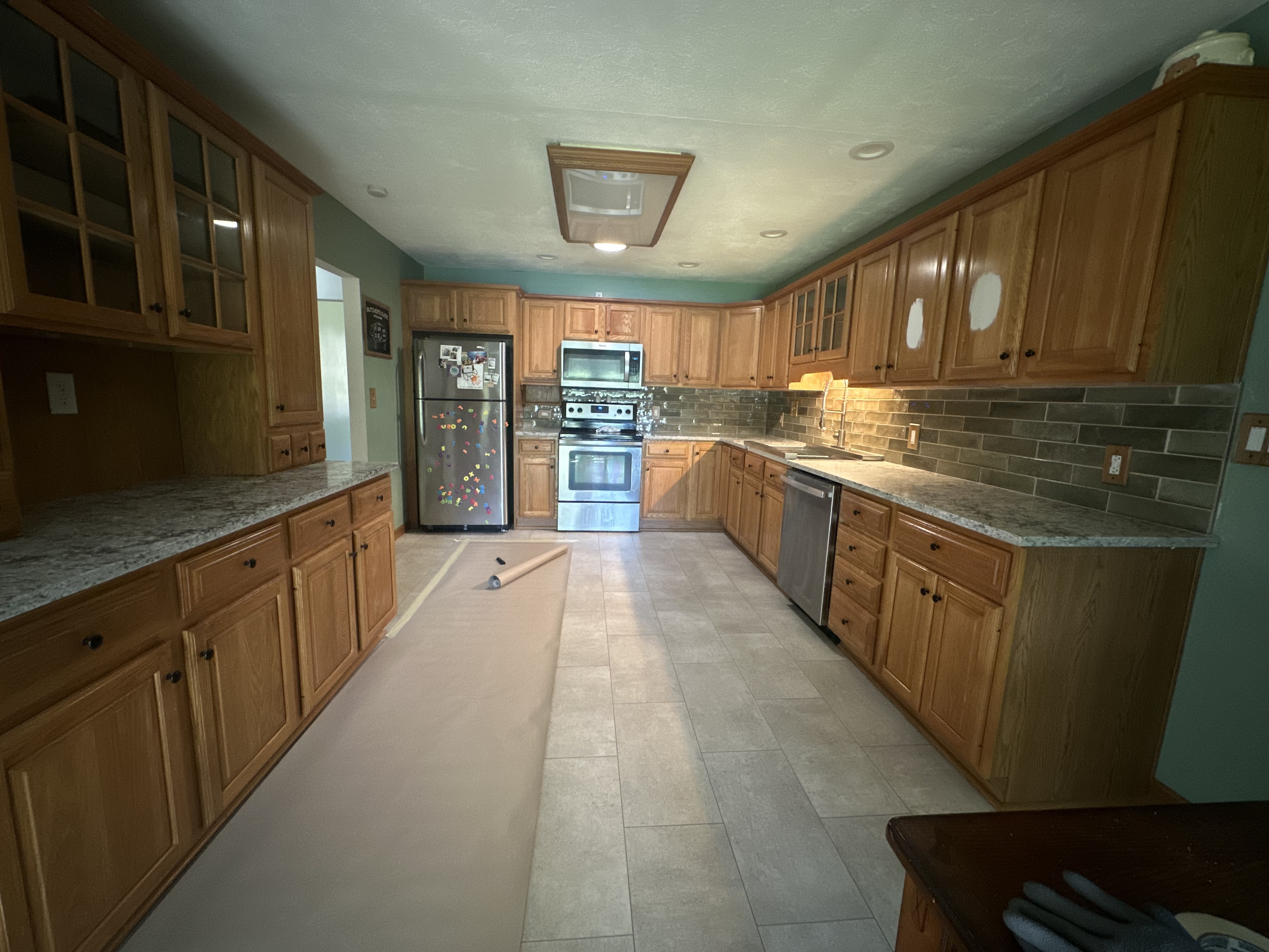 Cabinets before refinishing